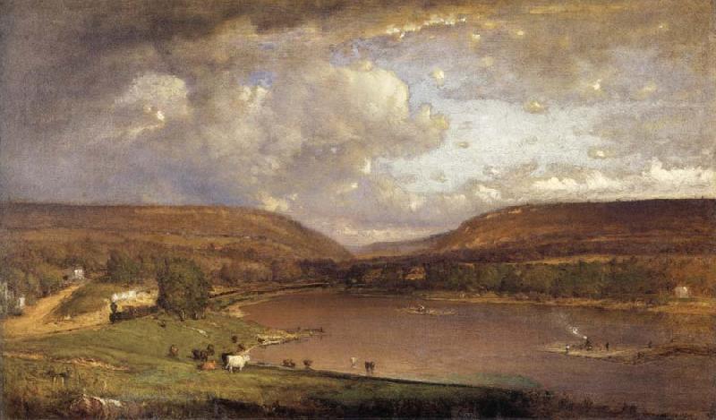 George Inness On the Delaware River oil painting image